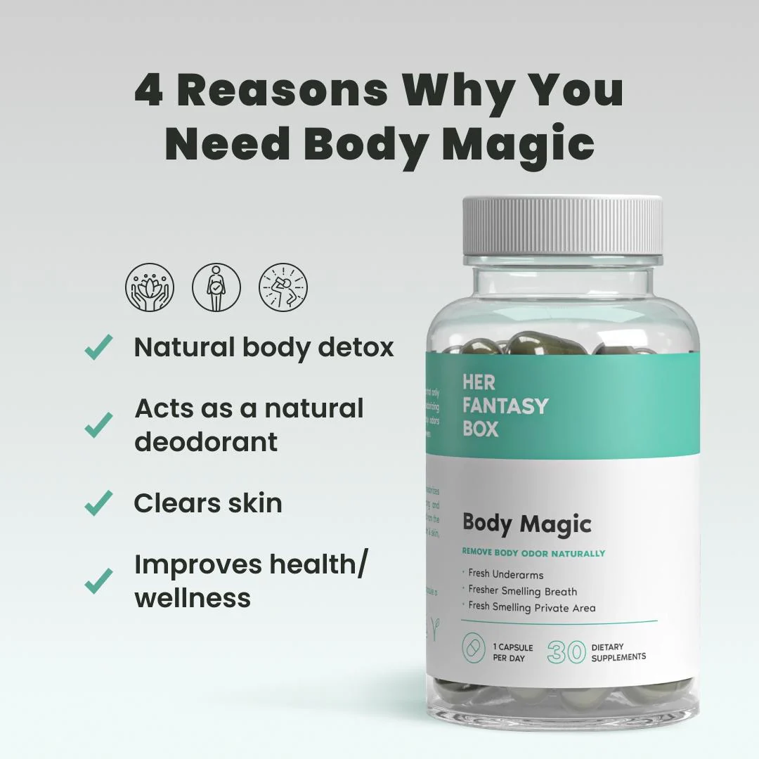 Body Magic Chlorophyll Pill - For Body Odor, Detox & Skin